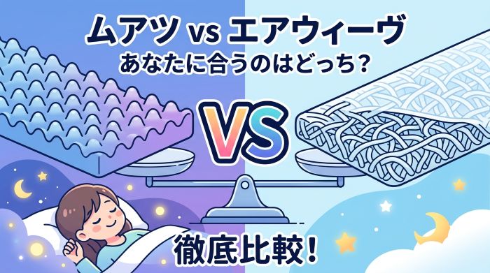 Featured image for the comparison article between Muatsu and Airweave